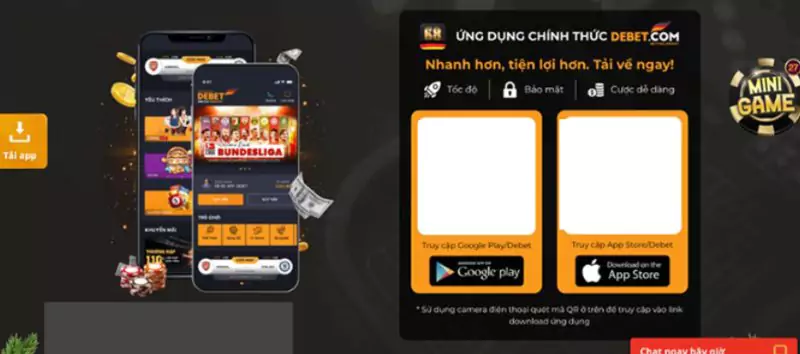 Tải app DEBET cho Mobile